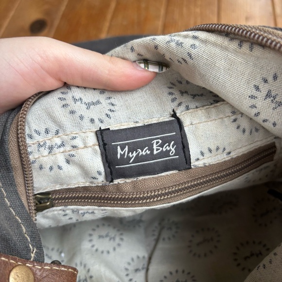 Myra Upcycled Canvas Floral Crossbody Bag - Picture 6 of 8